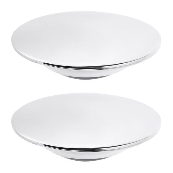 2 Pieces Tub Laundry Drain Cover Sewer Panel 6.5X1.3CM Silver