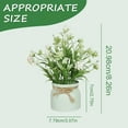 thumbnail image 4 of Christmas Flowers for Decoration Artificial Flowers Potted Plants Flowers In POTS Decorate Home Bathroom Kitchen Rustic Table Centerpiece Interior Outdoor Decor Indoor, 4 of 6