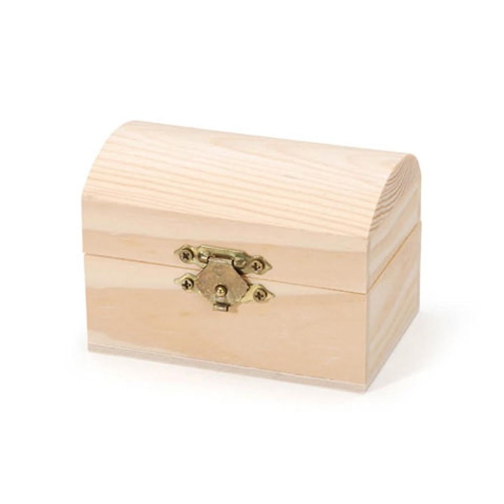 wooden craft chest