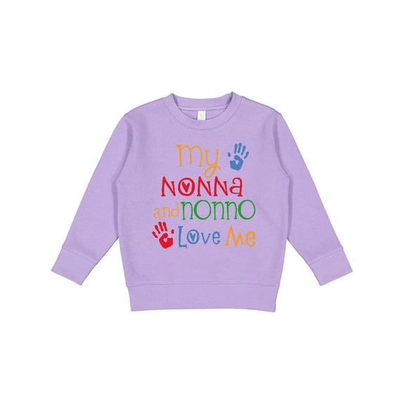 Inktastic My Nonna and Nonno Love Me Grandchild Toddler Sweatshirt