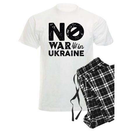 

CafePress - No War In Ukraine - Men s Light Pajamas
