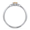 thumbnail image 4 of Birthstone Oval Ring with Shoulder Accents - Citrine (November), 4 of 5