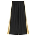thumbnail image 4 of Hansber Kids Girls Wide-Leg Liturgical Palazzo Pants Celebration of Spirit Praise Dance Pants Baggy Trousers Black 6, 4 of 6