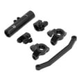 thumbnail image 1 of RC Front Steering Knuckle Set, High Strength RC Front Steering Link Set Lightweight  For Driving Efficiency Black, 1 of 8