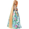 thumbnail image 3 of Barbie Extra Fancy Doll with Curvy Shape & Orange Hair in Floral 2-Piece Gown with Accessories, 3 of 6