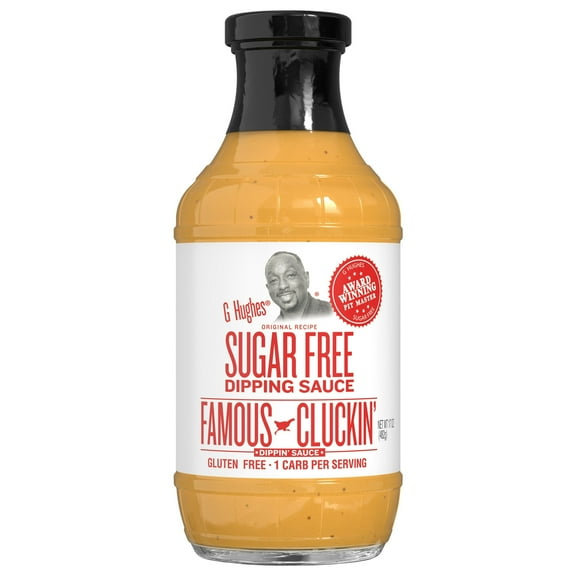 G Hughes Sugar Free Cluckin' Dipping Sauce, 17 oz (Pack of 2)