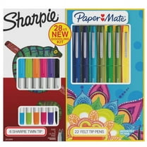 Sharpie Permanent Markers & Paper Mate Flair Box 28ct