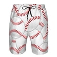 thumbnail image 3 of Goofa Baseballs Printed Mens Swim Trunks Summer Quick Dry Short Beach Swimwear Bathing Suits-X-Large, 3 of 9