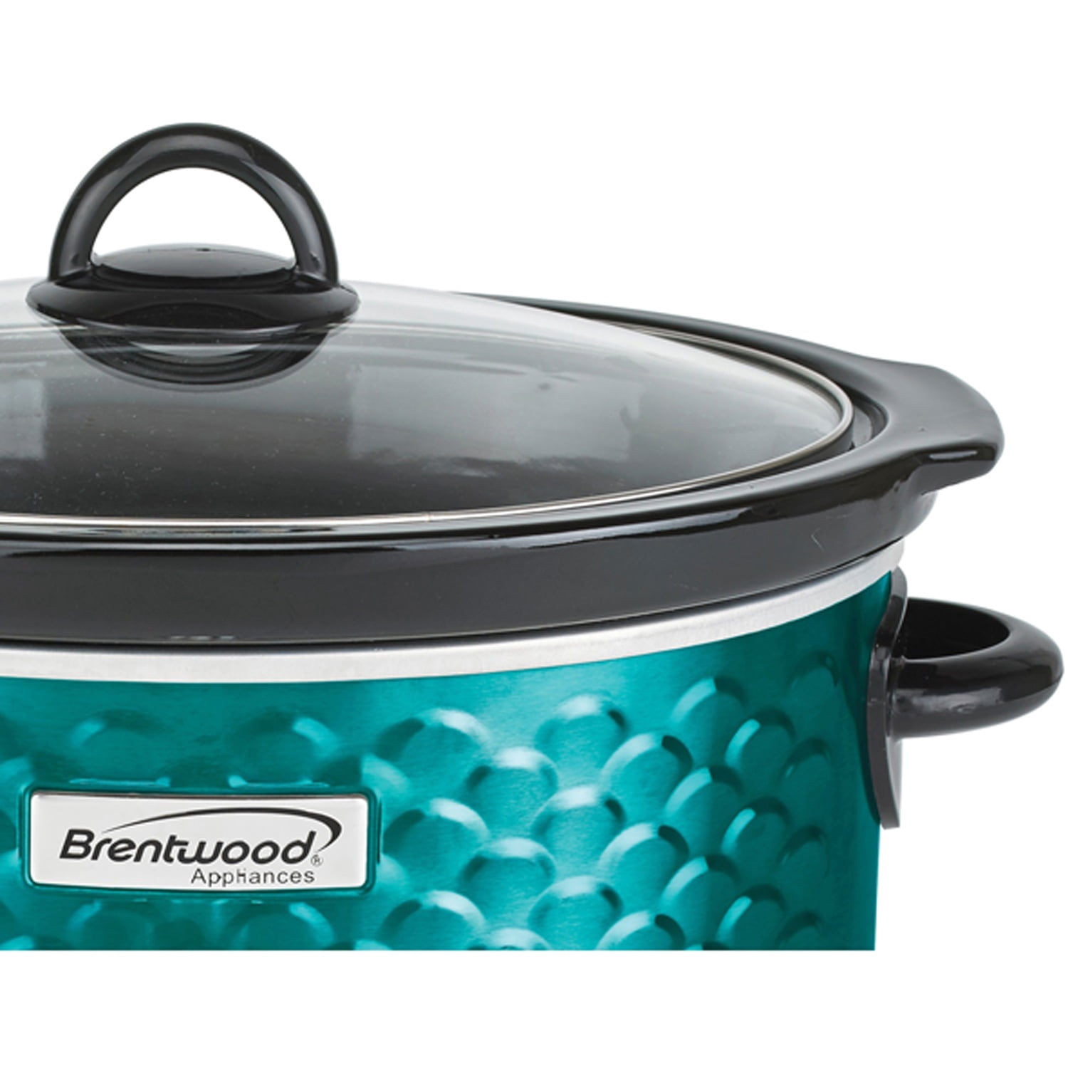 Brentwood Scallop Pattern 4.5 qt Slow Cooker, Blue