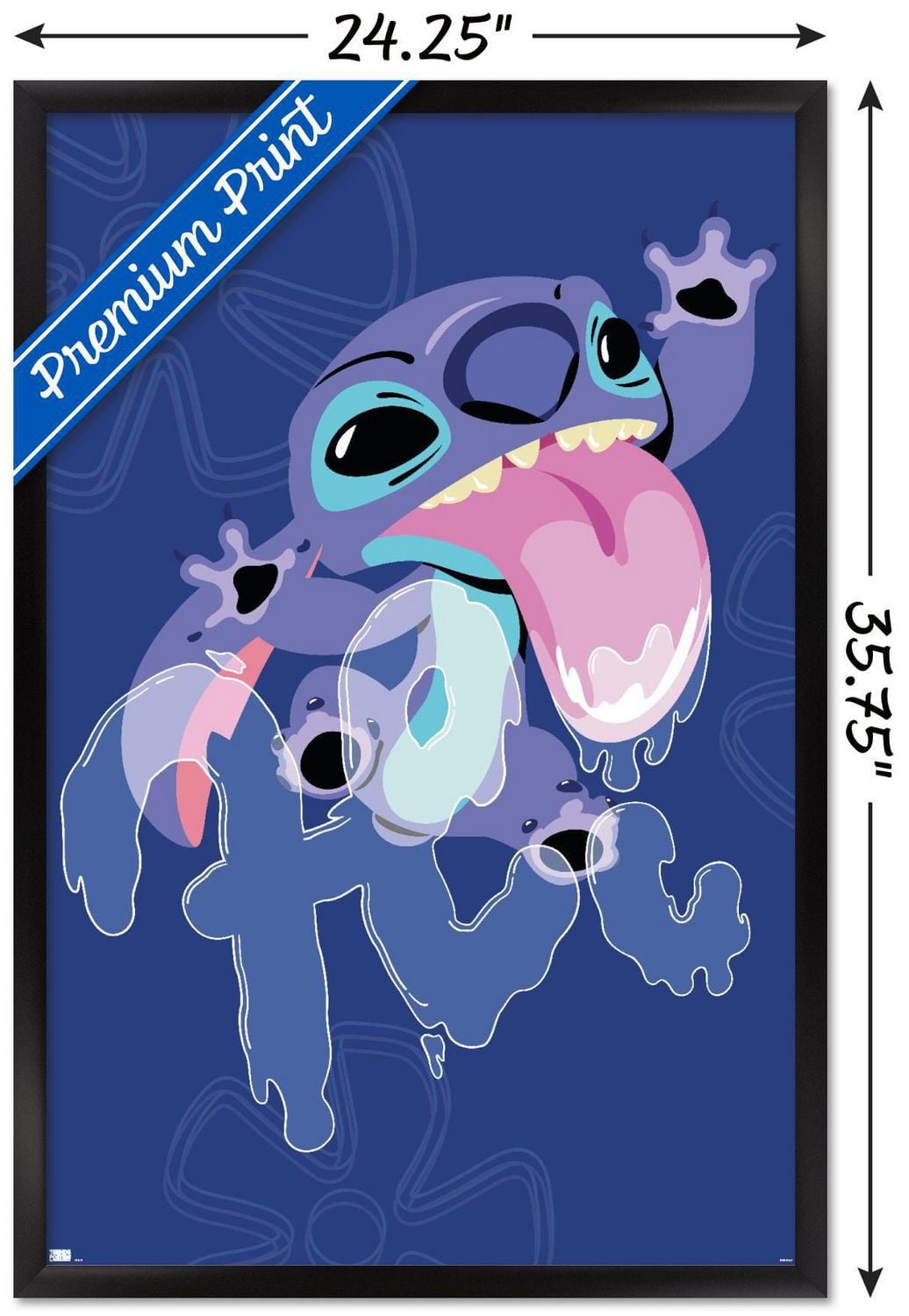 Disney Lilo And Stitch - Slobber Hi Wall Poster, 14.725" x 22.375" Framed