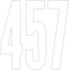 Vinyle Adhésif Permanent Numéros 6" 48/Pkg-White – image 1 sur 2