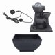 thumbnail image 2 of LED Illuminated Tabletop Waterfall Flowing Water Fountains with Ball for Home Office Feng Shui DecorationUS Plug 110V, 2 of 4
