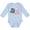 AE-Light Blue, variant on New to the Flock Cute Baby Flamingo Boys or Girls Long Sleeve Baby Bodysuit