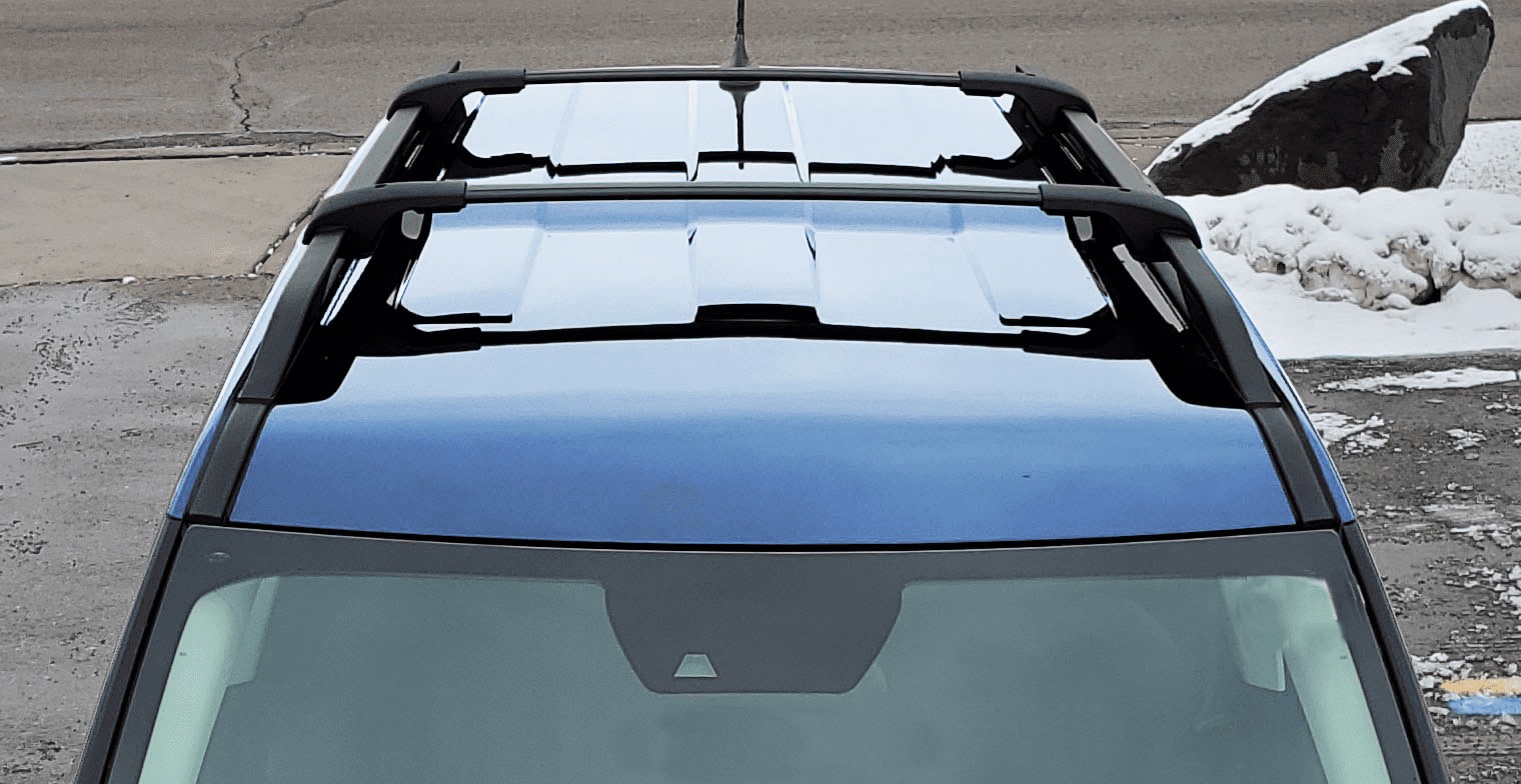BrightLines Customized Crossbars Roof Racks Compatible with 2021-2026 Ford Bronco Sport Base & Big Bend Models a Set of 2pcs, Black Aluminum Top Cargo Rack