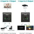 thumbnail image 2 of HDMI Switch Bi-Directional Switcher 1 in 2 Out / 2 in 1 Out HDMI Splitter Support HDCP Ultra HD 4k 3D 1080p for HDTV / PS4 / DVD/DVR / Xbox etc, 2 of 9