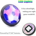thumbnail image 5 of Allaugh LED Rechargeable Hover Soccer Ball, Indoor Floating Soccer Ball with 2 Goals, Soccer Toys Gift for kids Ages 5-12, Red, 5 of 7