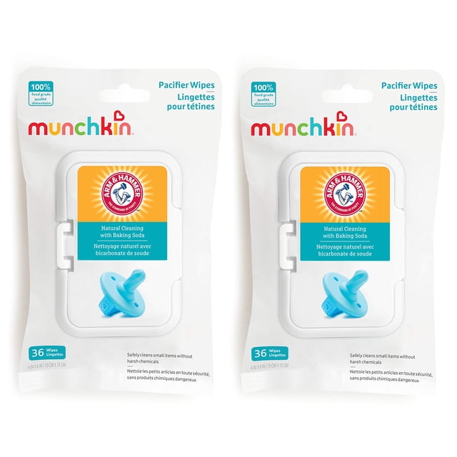 Las toallitas para chupetes Munchkin Arm & Hammer limpian de forma segura 72 toallitas
