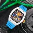 thumbnail image 4 of Men’s Fashion Colorful Smiley Face Watch – Trendy Creative Big Face Tonneau Men Wristwatch with Silicone Strap, Unique Cool Luminous Design Gift Watch, 4 of 6