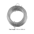 thumbnail image 4 of Miangastore 1Set Wire Rope and Photo Frame Hanging Hooks Kit Picture Hangers Picture Hanging Wire Set(20m Wire Rope +20 Sets of Rings), 4 of 8