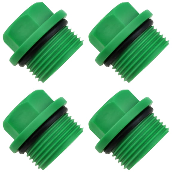 ACDANC 3/4 Inch Hose Cap Garden Hose Plug Hose Caps and Plugs Water Pipe Connector Tube End Cap Screw Plug Hose Connector 4Pcs