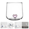 thumbnail image 2 of Vaso de cristal decorado con forma de corazón, vaso de cóctel, vaso de cristal de leche, vaso para parejas, recipiente para agua, 2 of 7