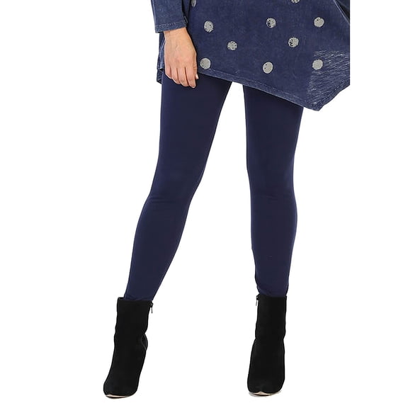 Jess & Jane Mineral Washed Cotton Spandex Legging Pant M31-Ankle Jet Denim Large