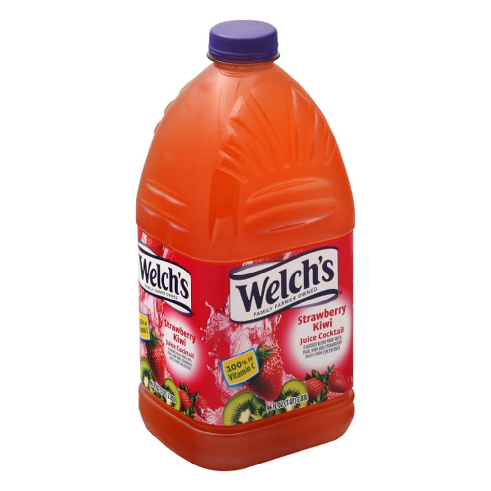 Welch's Strawberry Kiwi Juice Cocktail, 96 Fl Oz Bottle