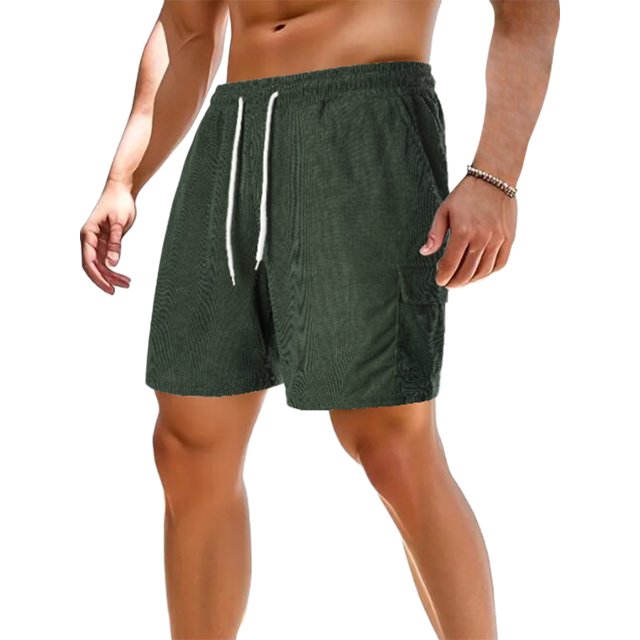 SUNSIOM Men Summer Casual Loose Shorts, Fashion Solid Color Short Pants, Drawstring Elastic Waist Athletic Shorts with Pockets