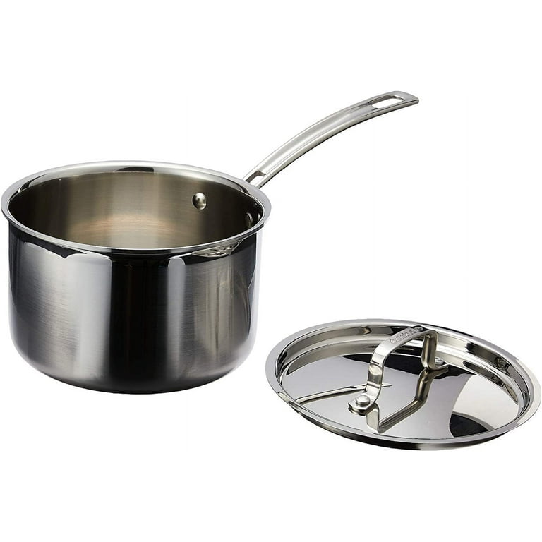MultiClad Pro Triple Ply Stainless Cookware 4 Quart Saucepan with Cover