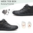 thumbnail image 2 of Mens Casual Work Boots Lightweight Slip Resistant Breathable Walking Driving Boots Vintage High Top Flat Shoes Black 12 US, 2 of 7