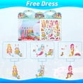 thumbnail image 3 of 6 Sets Reusable Sticker Book, Princess and Mermaid Reusable Puffy Sticker Play Reusable Sticker Scenes Puffy Sticker Game Set for Halloween Christmas Birthday Present People Aged of 2 - 8, 3 of 7