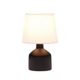 thumbnail image 2 of Simple Designs LT2080-BLK Mini Bocksbeutal Ceramic Table Lamp, Black, 2 of 6