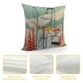 thumbnail image 4 of Shangniulu Farmhouse Decorative Square Throw Pillow Cover Short Plush Christmas Snowboard Winter Ski Resort Sport Wide Recreation Cushion Case for Sofa Car Bedroom 18 x 18 Inch, 4 of 5