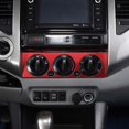 thumbnail image 3 of TINKI Fit For Toyota Tacoma 2011 2012 2013 2014 Aluminum Alloy Red Air Conditioning Adjustable Trim Sequins, 3 of 13