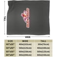 thumbnail image 3 of Alvernia A University Logo Fleece Blanket, Very Soft Microfiber Flannel Blanket for Couch Warm and Cozy for All Seasons, 3 of 6