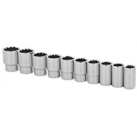 Stanley 95-443 10-Piece 1/2-Inch Drive Deep Socket Set, Metric