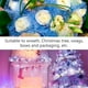 thumbnail image 3 of Cinta de malla de 4 rollos Cinta de malla de envoltura de flores Cinta decorada con bola de nieve, 3 of 7