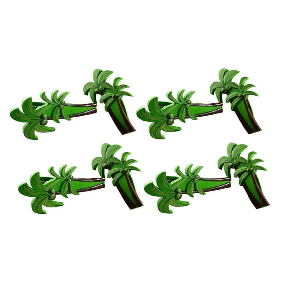 4 Pairs (8 Ct) Coconut Style Beach Towel Holders, Clips, Beach, Patio or Pool Accessories, Portable Towel Clips, Chip Clips, Secure Clips ( 4 Set Per Order )