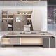 thumbnail image 4 of Reception L Shaped Desk Computer Organizer Executive Conference Office Desk Computer Escritorios De Oficina Height Furniture My Lux Decor Round, 4 of 12