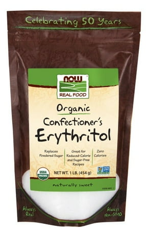 Organic Confectioner’s Erythritol Now Foods 1 lb Powder