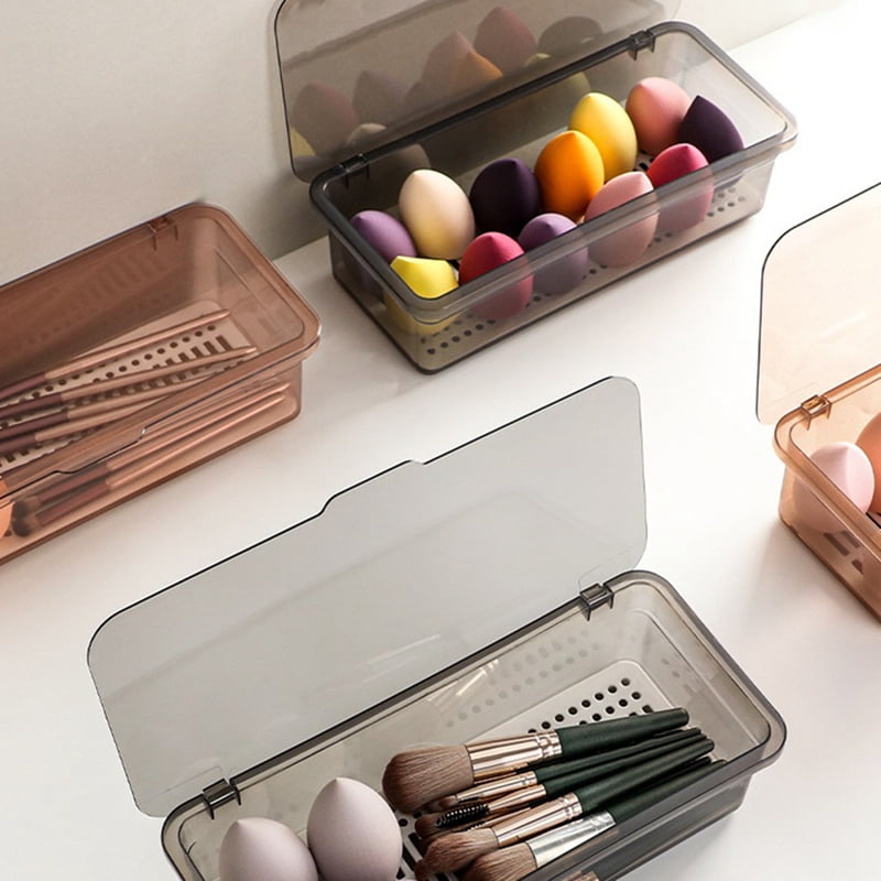 Flatware Tray with Lid,Utensil Storage with Lid Plastic Cutlery Tray,Cutlery Drawer Organizer Utensil Storage ContainerE