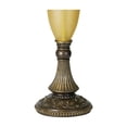 thumbnail image 5 of Kathy Ireland Sorrento Traditional Table Lamp 30" Tall Antique Bronze Glass with Nightlight Flared Bell Shade for Bedroom Living Room Bedside Office, 5 of 6
