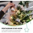 thumbnail image 2 of 40Pcs Christmas Five- Pointed Star Hook Light String Hook Christmas Tree Hook Christmas Wall Lamp, 2 of 5