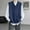 Blue, variant on YLSDY Sweater Vests for Men Fashion Y2k Side Button Sleeveless V Neck Vest Relaxed Fit Plus Size Knit Waistcoat Mens Clothes Gray XXXXXL