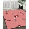 thumbnail image 2 of Ahgly Company Indoor Rectangle Patterned Grapefruit Red Area Rugs, 2' x 5', 2 of 6