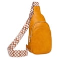 thumbnail image 2 of ibiyuan Small Sling Backpack Crossbody Bags Women Men Retro Large Capacity Zipper Messenger Bag for Women, Fashion Solid Pattern Practical Daily Shoulder Crossbody Bag, 2 of 7
