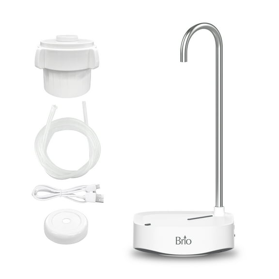Brio Portable USB Rechargeable Electric Water Dispenser Pump for Countertops & Bottles