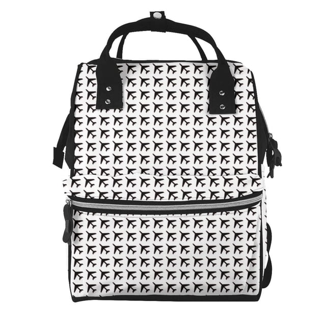 Disketp Airplane Mochila de Pañales de Gran Capacidad con Múltiples Bolsillos, Mochila de Viaje Multifuncional para Bebé, Unisex, Moderna y Resistente