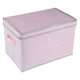 thumbnail image 4 of Caja de almacenamiento plegable no tejida, cesta organizadora con tapa, color rosa para el hogar, 4 of 8