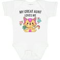 thumbnail image 3 of Inktastic My Great Aunt Loves Me with Cute Kitten and Flowers Boys or Girls Baby Bodysuit, 3 of 5